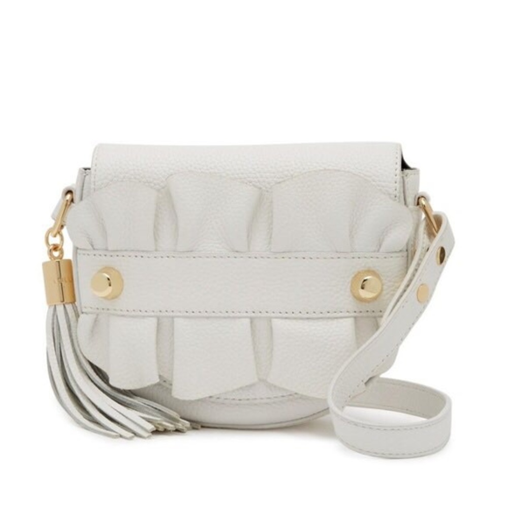 Milly grey crossbody with ruffle detail